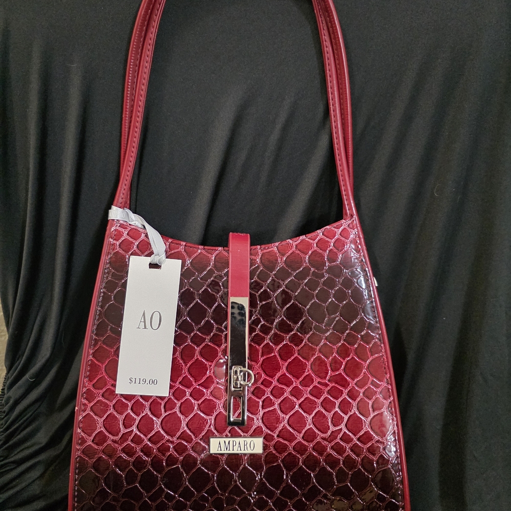 AMPARO- Stylish Red Ombre Shoulder Bag